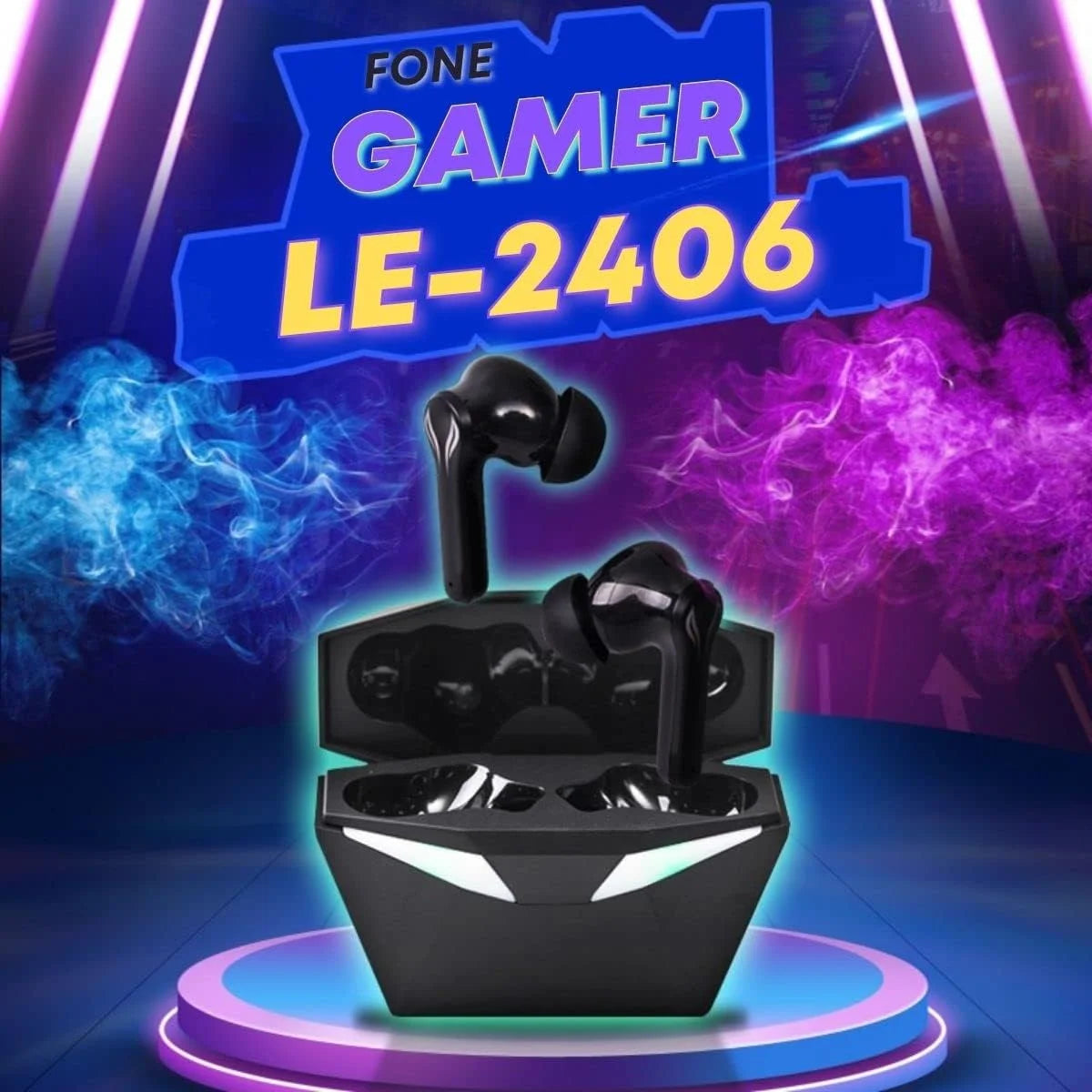 IT-BLUE LE-2406 Wireless Bluetooth Earphones – In-Ear Stereo Headset for Gaming, Gym, Running & Training with Microphone, LED Display, and Up to 8H Battery