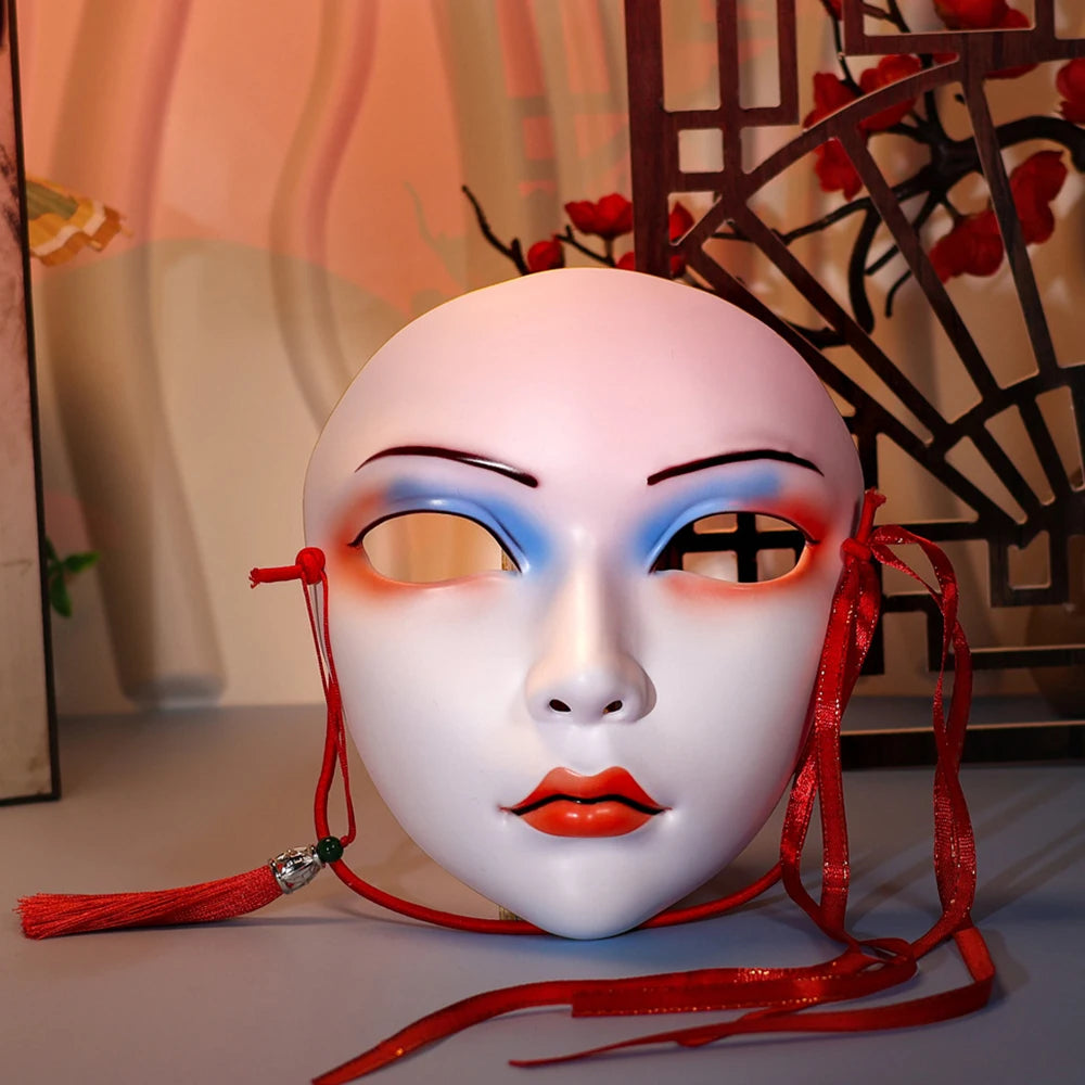 Cosplay Party Chinese Style Masks Anime Mask Hanfu Costume Accessories Carnival Masquerade Mask Halloween Role Play Party Decor