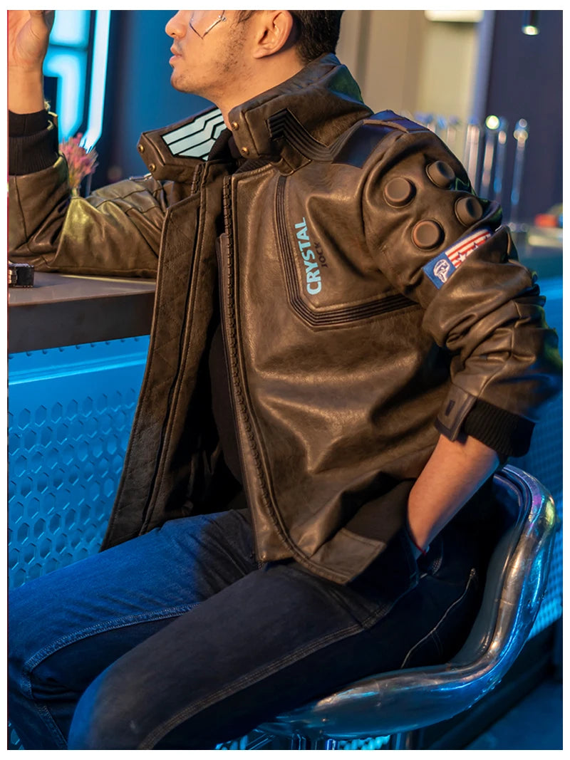 Cyberpunk 2077 Cosplay Costume Set – Futuristic Jacket, Pants, and Accessories for Roleplay, Conventions, Festivals, and Parties