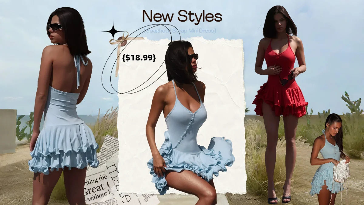 Absobe Women’s Bodycon Mini Dress – Ruffle Hem, V-Neck, Long Sleeve, Party & Streetwear Outfit