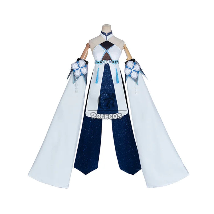 ROLECOS Game Genshin Impact Guizhong Cosplay Costume Women Dress Guizhong Liyue Gods Halloween Role Play Outfit