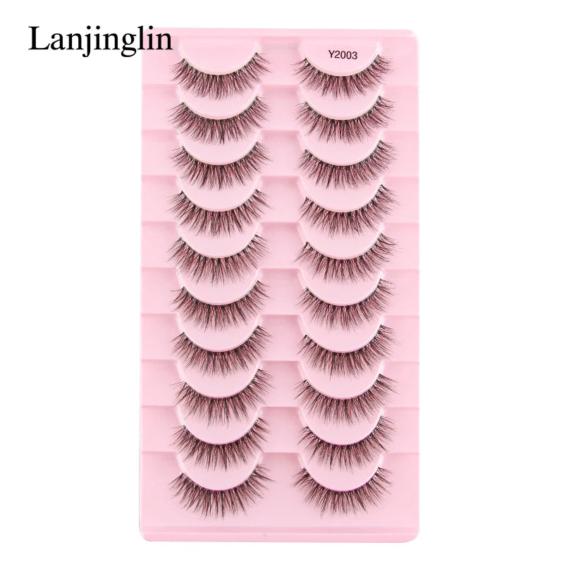 Natural Long 3/10 Pairs 3D Mink Lashes Soft Wispy Fluffy False Eyelashes Extension Make up Tools Fake Lashes maquillaje Cílios