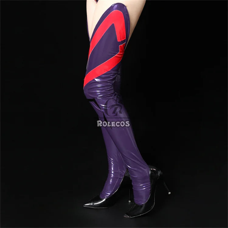 ROLECOS EVA Asuka Langley Soryu Cosplay Costume Asuka Langley Soryu Sexy Combat Jumpsuit Halloween Outfits Women Party Suit