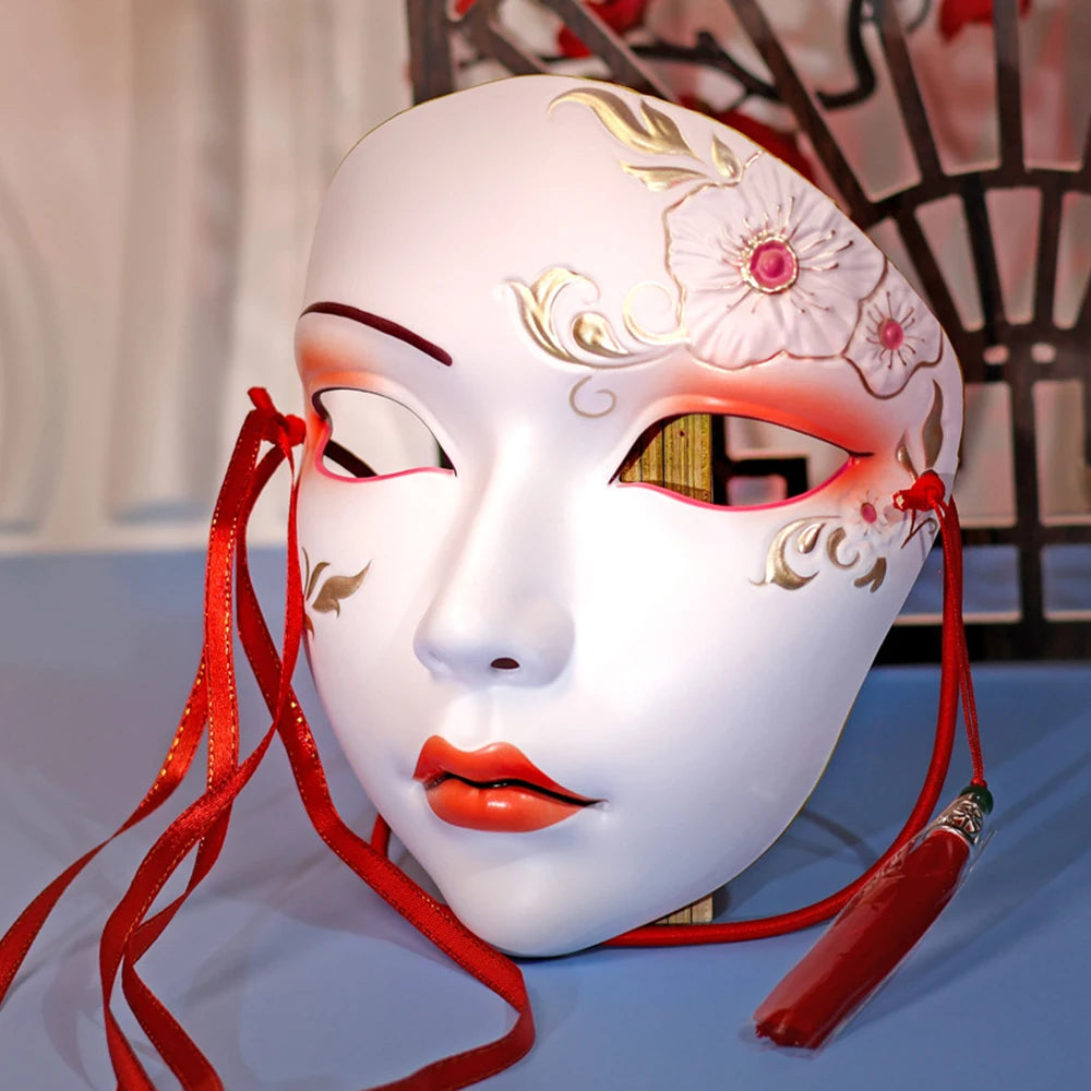 Cosplay Party Chinese Style Masks Anime Mask Hanfu Costume Accessories Carnival Masquerade Mask Halloween Role Play Party Decor