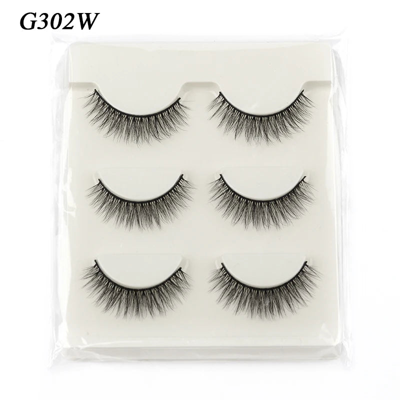Natural Long 3/10 Pairs 3D Mink Lashes Soft Wispy Fluffy False Eyelashes Extension Make up Tools Fake Lashes maquillaje Cílios