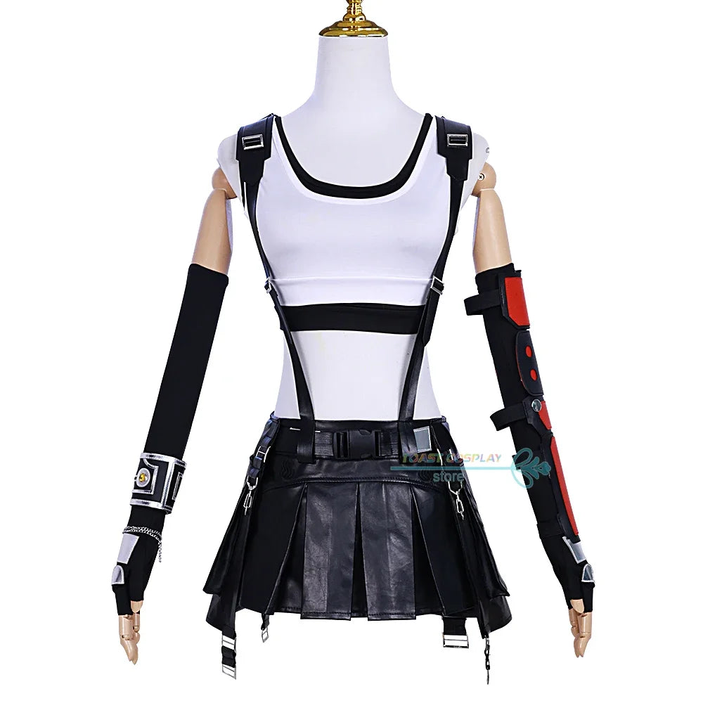 Game Character Cosplay Costume – Tifa Anime-Inspired Outfit for Role Play & Events