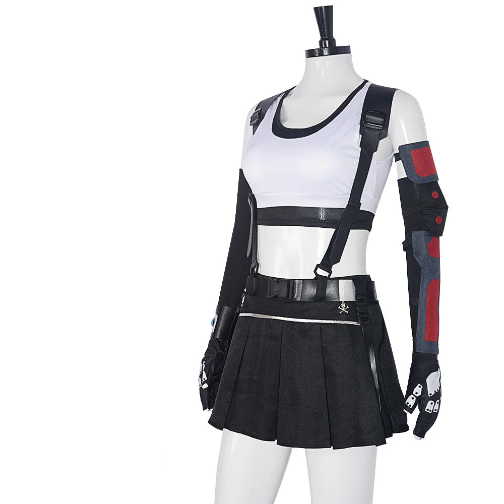 Game Character Cosplay Costume – Tifa Anime-Inspired Outfit for Role Play & Events
