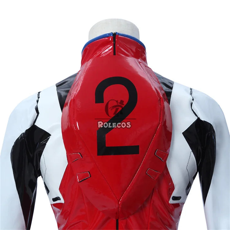 ROLECOS EVA Asuka Langley Soryu Cosplay Costume Asuka Langley Soryu Sexy Combat Jumpsuit Halloween Outfits Women Party Suit