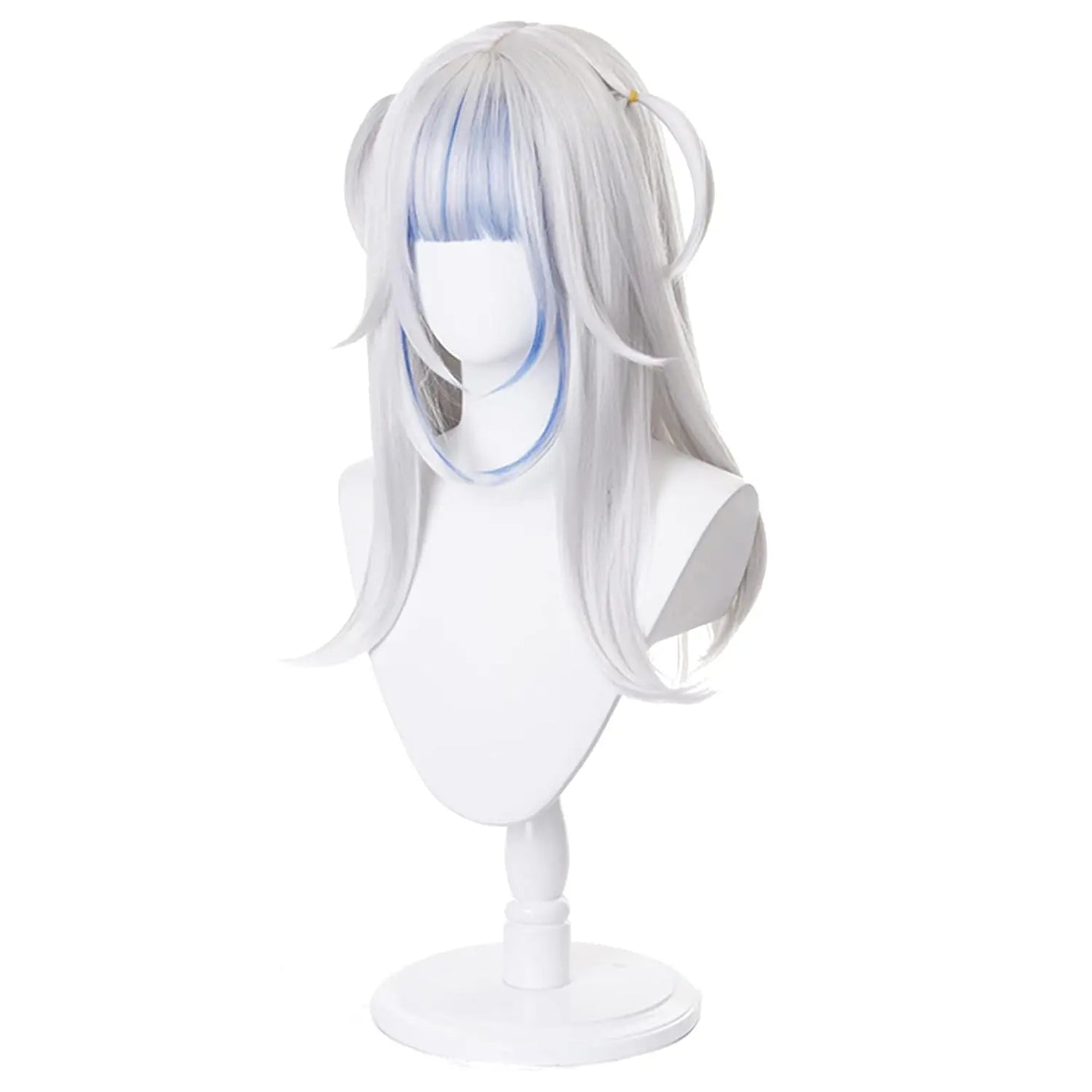 Cosplay Wig Costume Halloween Wigs for Women Girls Gray Blue Anime hololive Gawr Gura Wigs