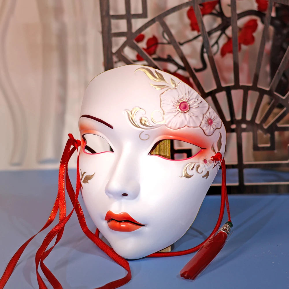 Cosplay Party Chinese Style Masks Anime Mask Hanfu Costume Accessories Carnival Masquerade Mask Halloween Role Play Party Decor