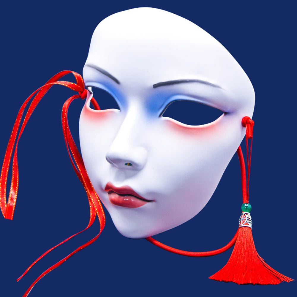 Cosplay Party Chinese Style Masks Anime Mask Hanfu Costume Accessories Carnival Masquerade Mask Halloween Role Play Party Decor