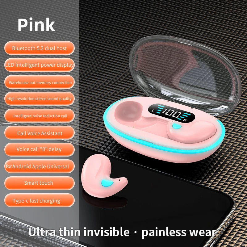 Invisible Comfort Sleep Earbuds – Long Playtime, Noise-Proof, Ergonomic Fit