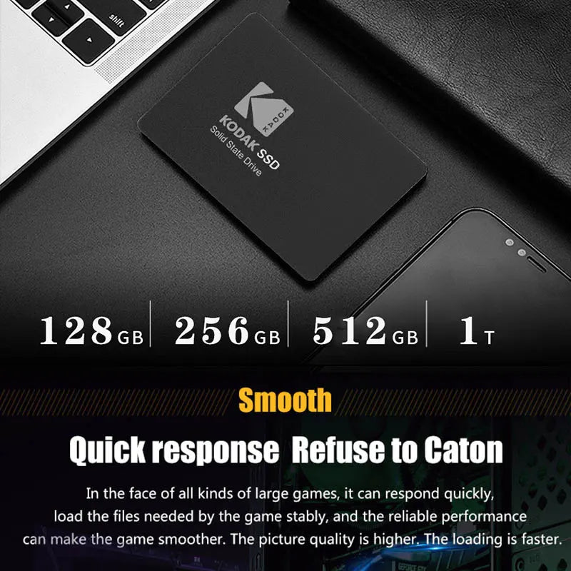 Kodak X120 PRO 2.5" Internal SSD – High-Speed SATA III Hard Drive for Laptops, Available in 128GB, 256GB, 512GB & 1TB, Reliable TLC NAND Flash Storage