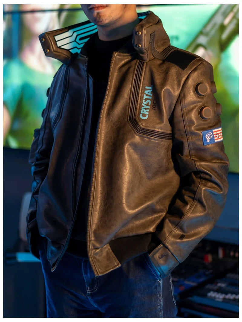 Cyberpunk 2077 Cosplay Costume Set – Futuristic Jacket, Pants, and Accessories for Roleplay, Conventions, Festivals, and Parties