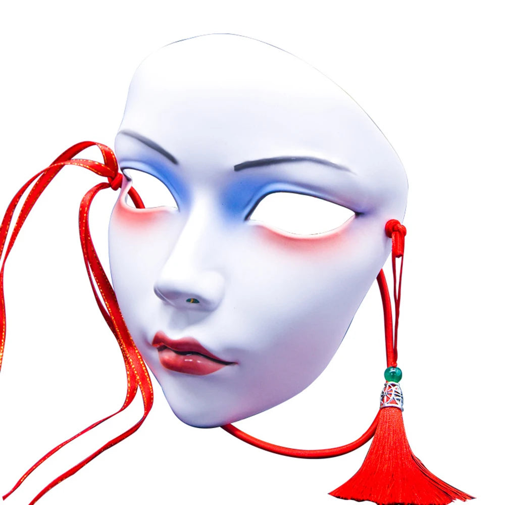 Cosplay Party Chinese Style Masks Anime Mask Hanfu Costume Accessories Carnival Masquerade Mask Halloween Role Play Party Decor
