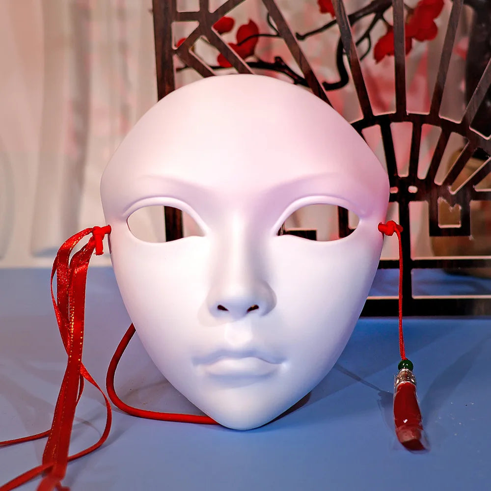Cosplay Party Chinese Style Masks Anime Mask Hanfu Costume Accessories Carnival Masquerade Mask Halloween Role Play Party Decor