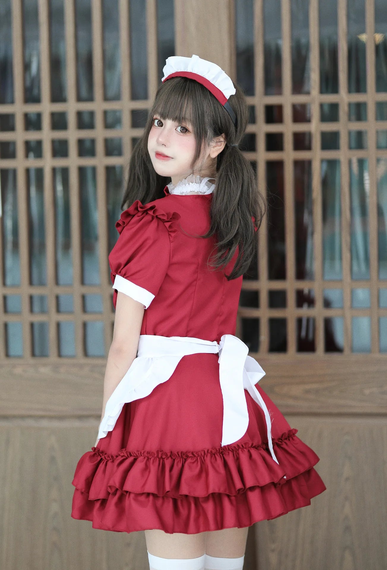 Cosplay Costumes Japanese Soft Girl Maid Wear Ladies Dress Cute Pink Lolita Uniform Suit Cos Clothing Women Skirt Bow Gift Sets