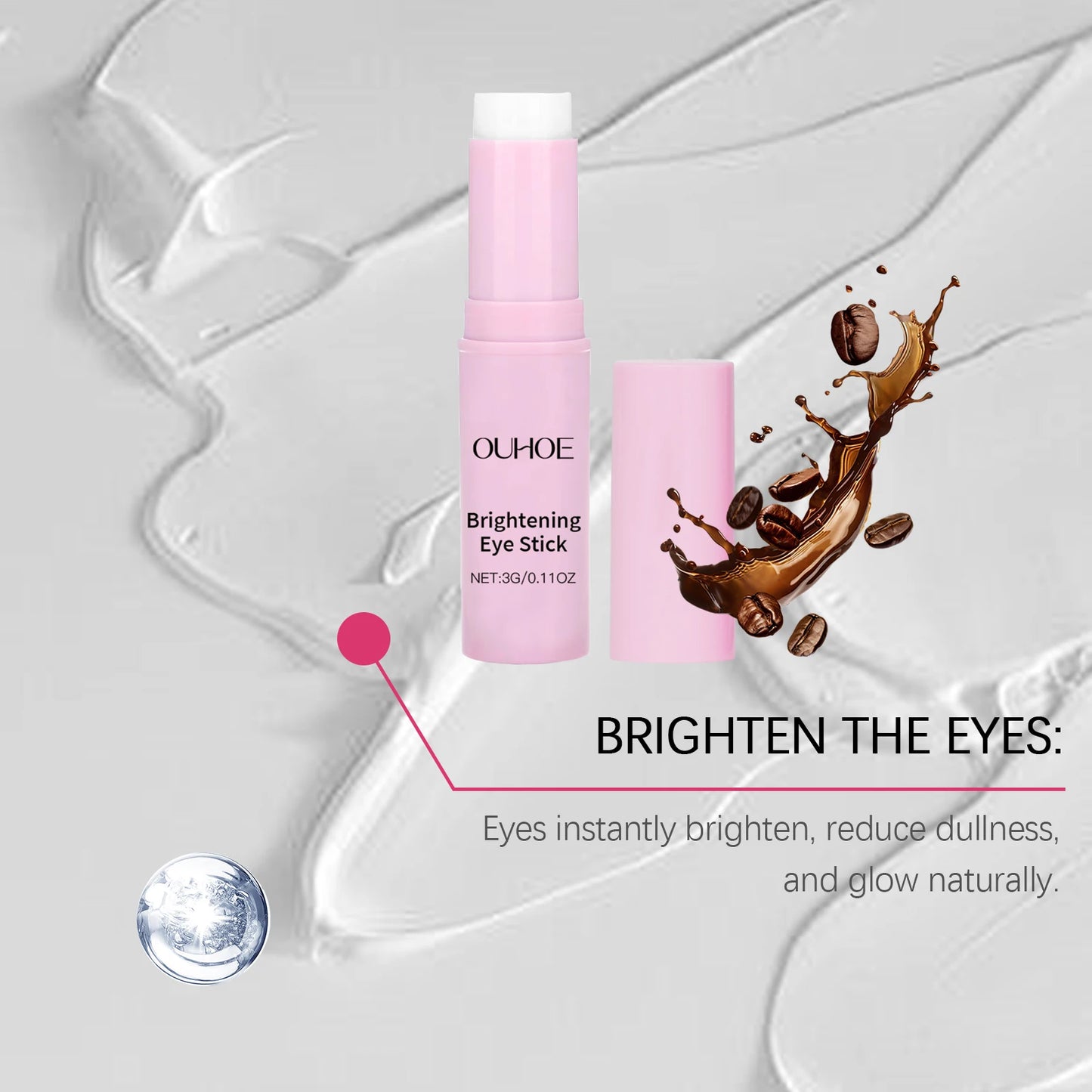 Brightening Eye Cream Stick Lightening Fine Lines Fade Dark Circles Bags Firming Moisturizing Hydrating Moisturizing Eye Cream
