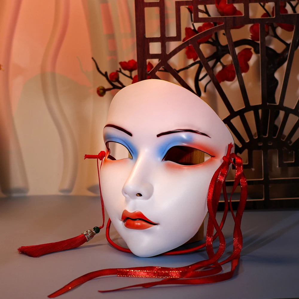 Cosplay Party Chinese Style Masks Anime Mask Hanfu Costume Accessories Carnival Masquerade Mask Halloween Role Play Party Decor