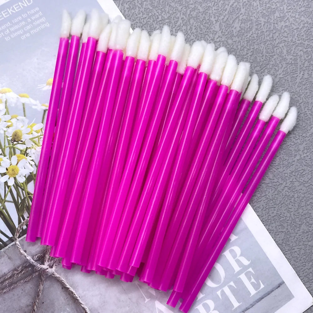 50/1000 PCS Disposable Lip Brush Women Accessories Wholesale Lipstick Gloss Wands Applicator Perfect Best Make Up Tool Hotting