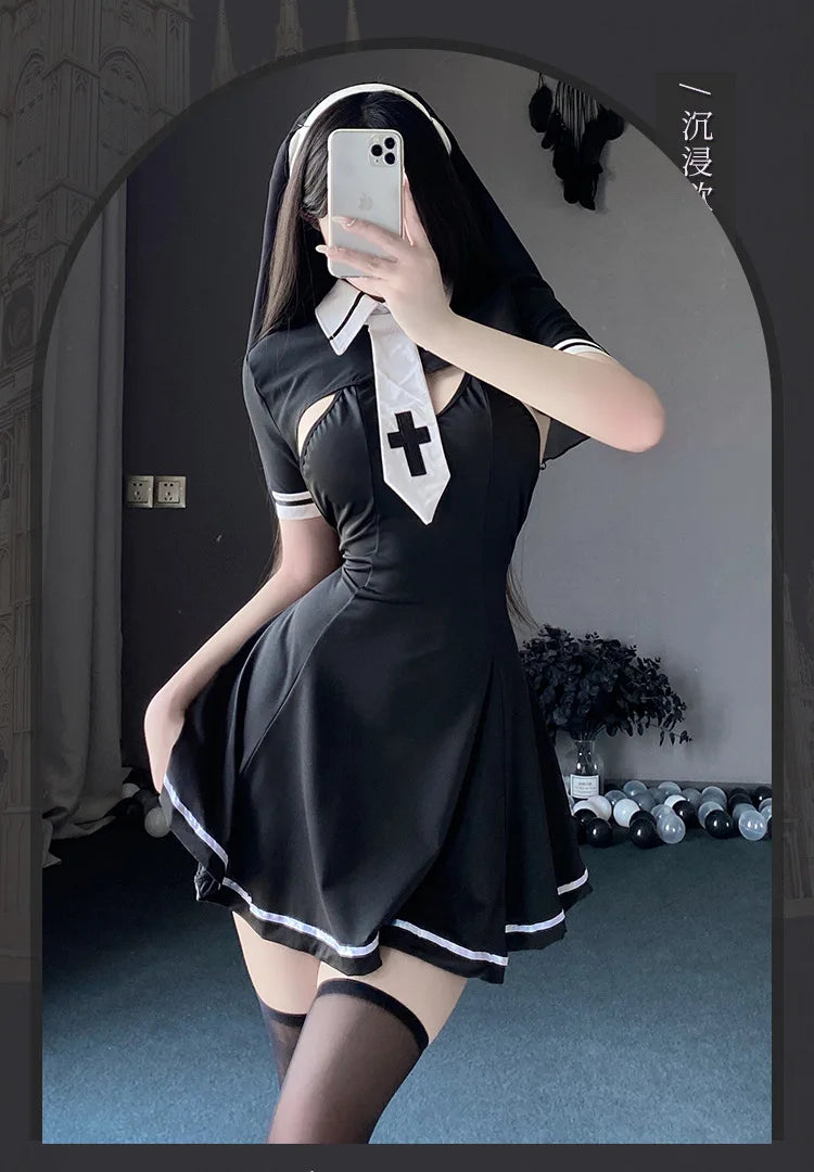 Cosplay costumes Sexy lingerie Role playing women's clothing tight fitting stockings passionate halloween call of the night xxx