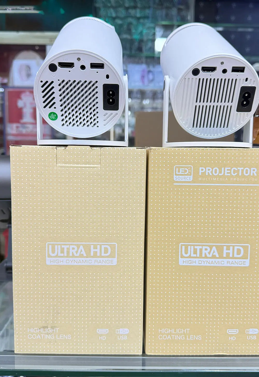 Projector For Android 12 Wifi 120ANSI lumens BT5.2 720P 1280*620P Home Cinema Outdoor Small-scale Projetor 180° Degree Rotation