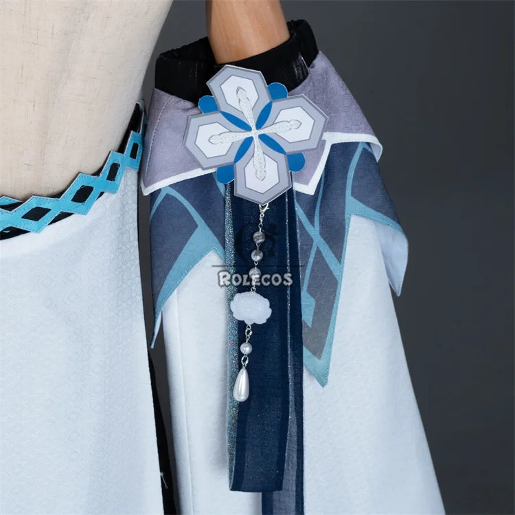 ROLECOS Game Genshin Impact Guizhong Cosplay Costume Women Dress Guizhong Liyue Gods Halloween Role Play Outfit