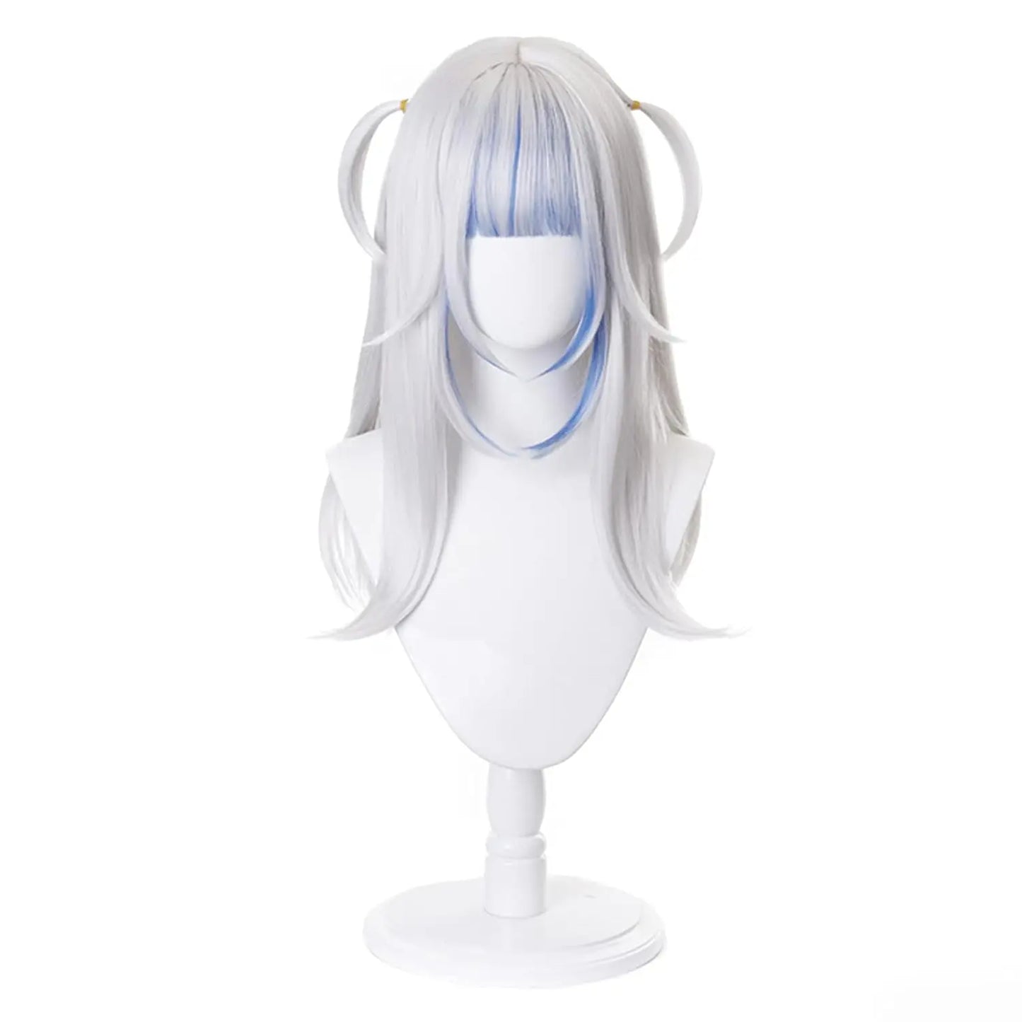 Cosplay Wig Costume Halloween Wigs for Women Girls Gray Blue Anime hololive Gawr Gura Wigs