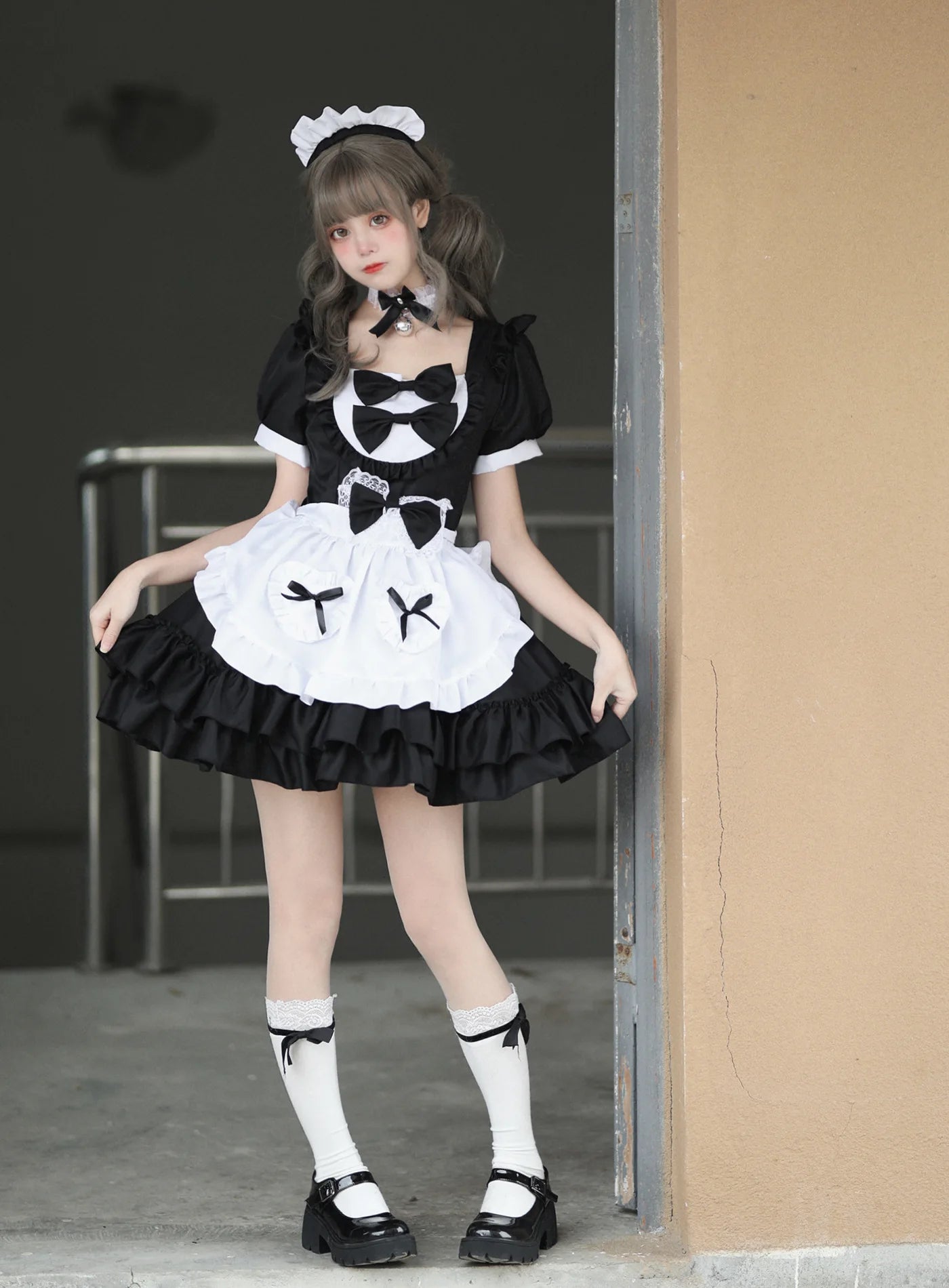 Cosplay Costumes Japanese Soft Girl Maid Wear Ladies Dress Cute Pink Lolita Uniform Suit Cos Clothing Women Skirt Bow Gift Sets