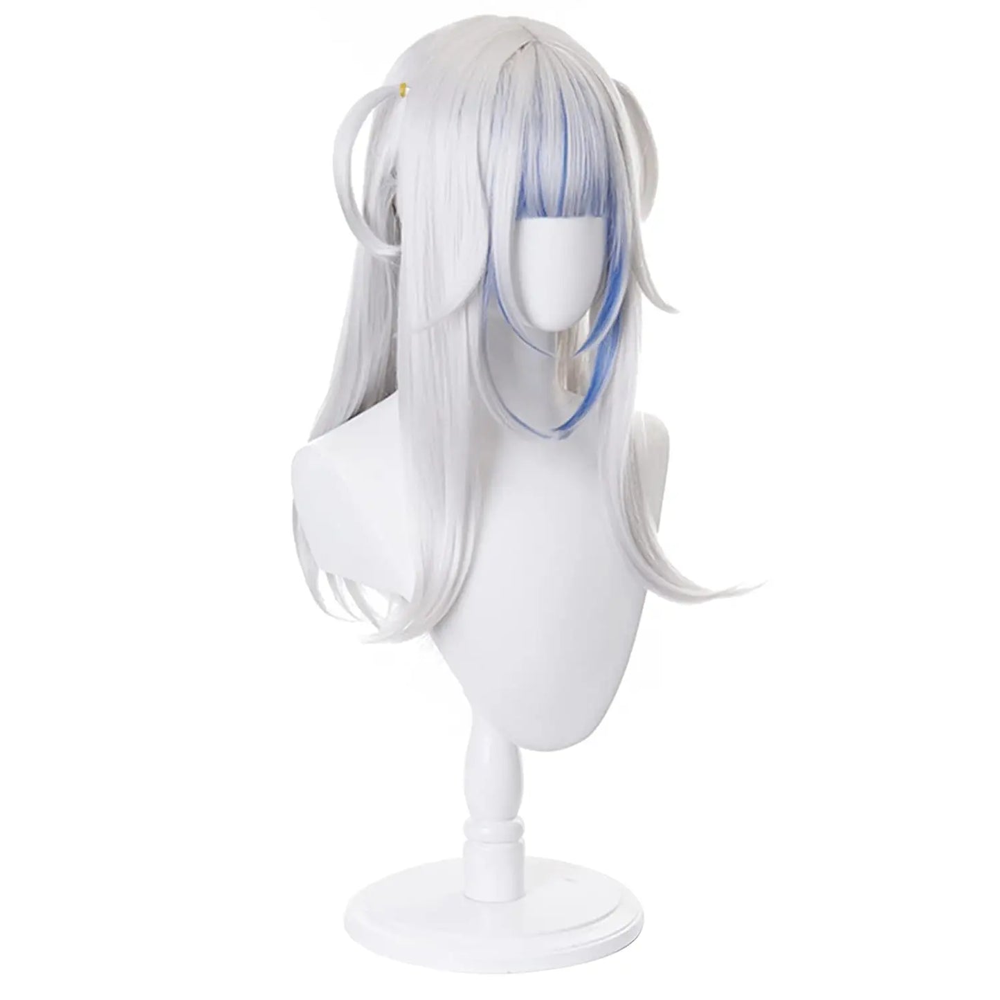 Cosplay Wig Costume Halloween Wigs for Women Girls Gray Blue Anime hololive Gawr Gura Wigs