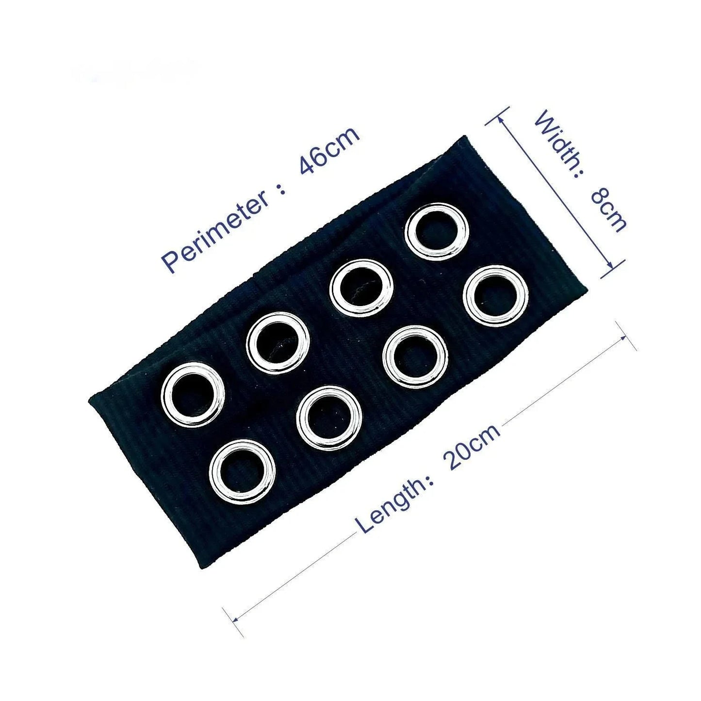 Punk Girl Hollowed Out Eyelets Wide Elastic Headband Stretchy Metal Rock Steampunk for Sports Headbands Hair Accessories