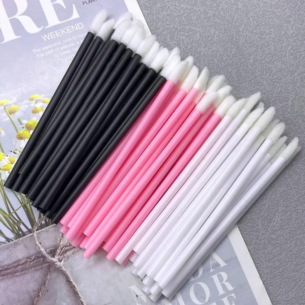 50/1000 PCS Disposable Lip Brush Women Accessories Wholesale Lipstick Gloss Wands Applicator Perfect Best Make Up Tool Hotting