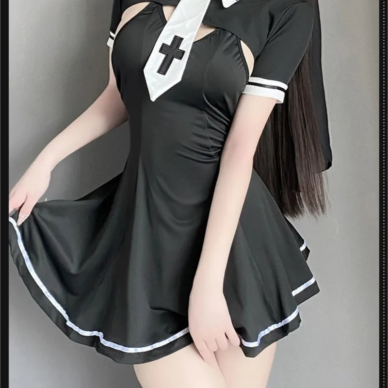 Cosplay costumes Sexy lingerie Role playing women's clothing tight fitting stockings passionate halloween call of the night xxx