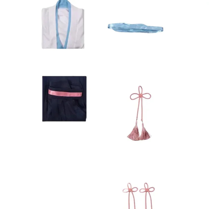 2025 Halloween Costumes de cosplay Kamisato Ayaka, jeu d'impact Genshin, poudre bleue, cheveux blancs, exposition d'anime,