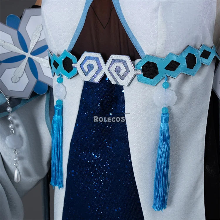 ROLECOS Game Genshin Impact Guizhong Cosplay Costume Women Dress Guizhong Liyue Gods Halloween Role Play Outfit