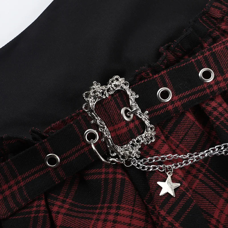 Edgy Y2K Punk High Waist Mini Skirt – Streetwear Summer Fashion 2025
