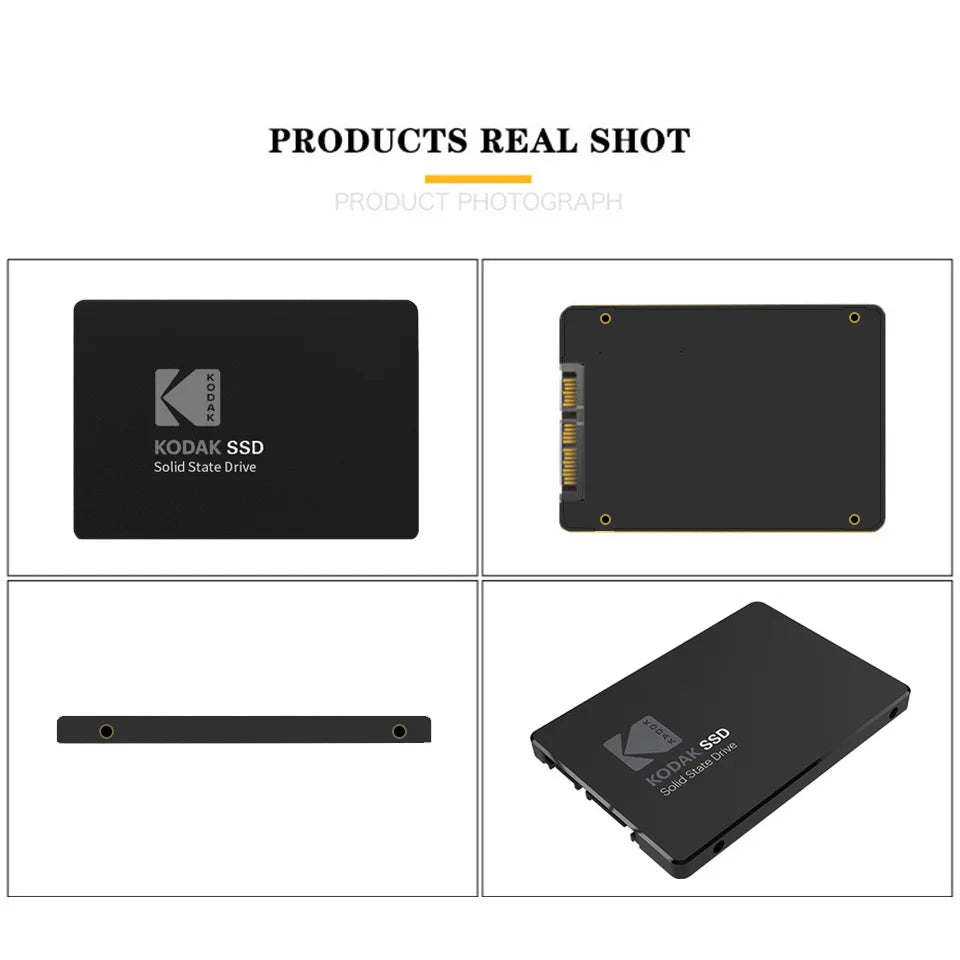 Kodak X120 PRO 2.5" Internal SSD – High-Speed SATA III Hard Drive for Laptops, Available in 128GB, 256GB, 512GB & 1TB, Reliable TLC NAND Flash Storage
