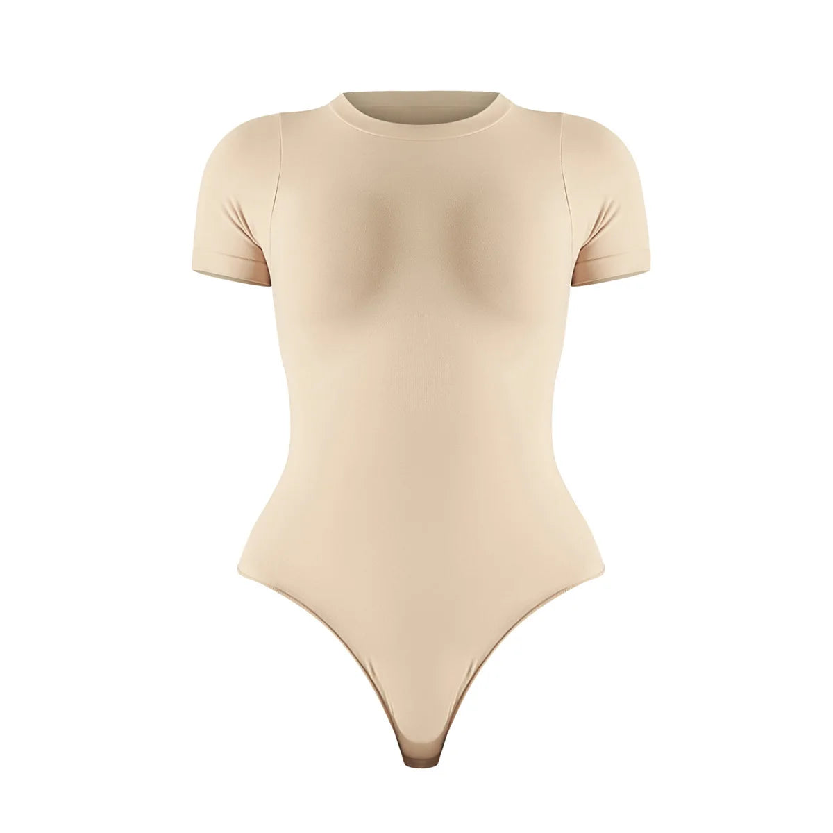 Pmwrun Women's Active Wear Seamless Shapewear Short Sleeve Bodysuit Shaping Sports Beauty Yoga Dress