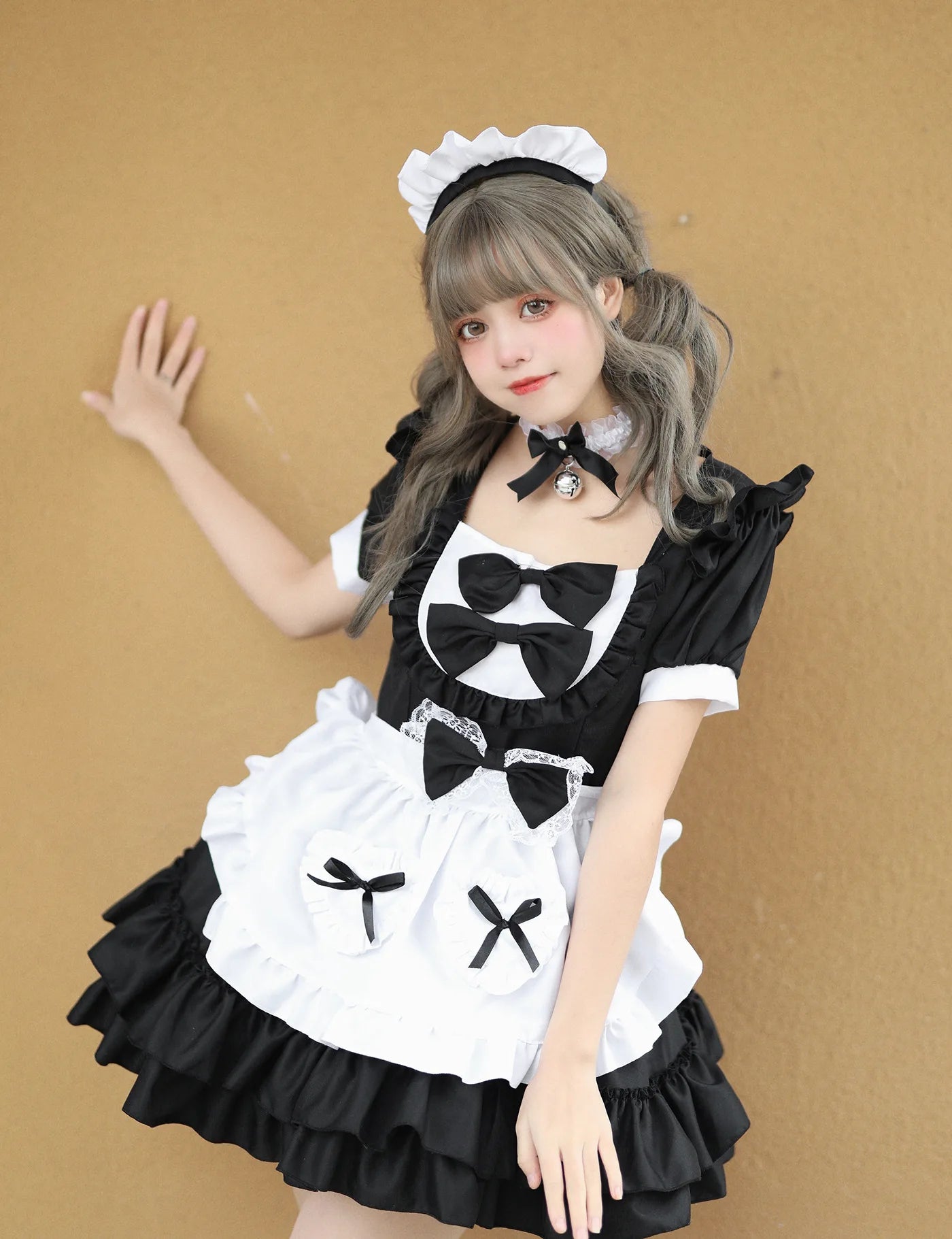 Cosplay Costumes Japanese Soft Girl Maid Wear Ladies Dress Cute Pink Lolita Uniform Suit Cos Clothing Women Skirt Bow Gift Sets