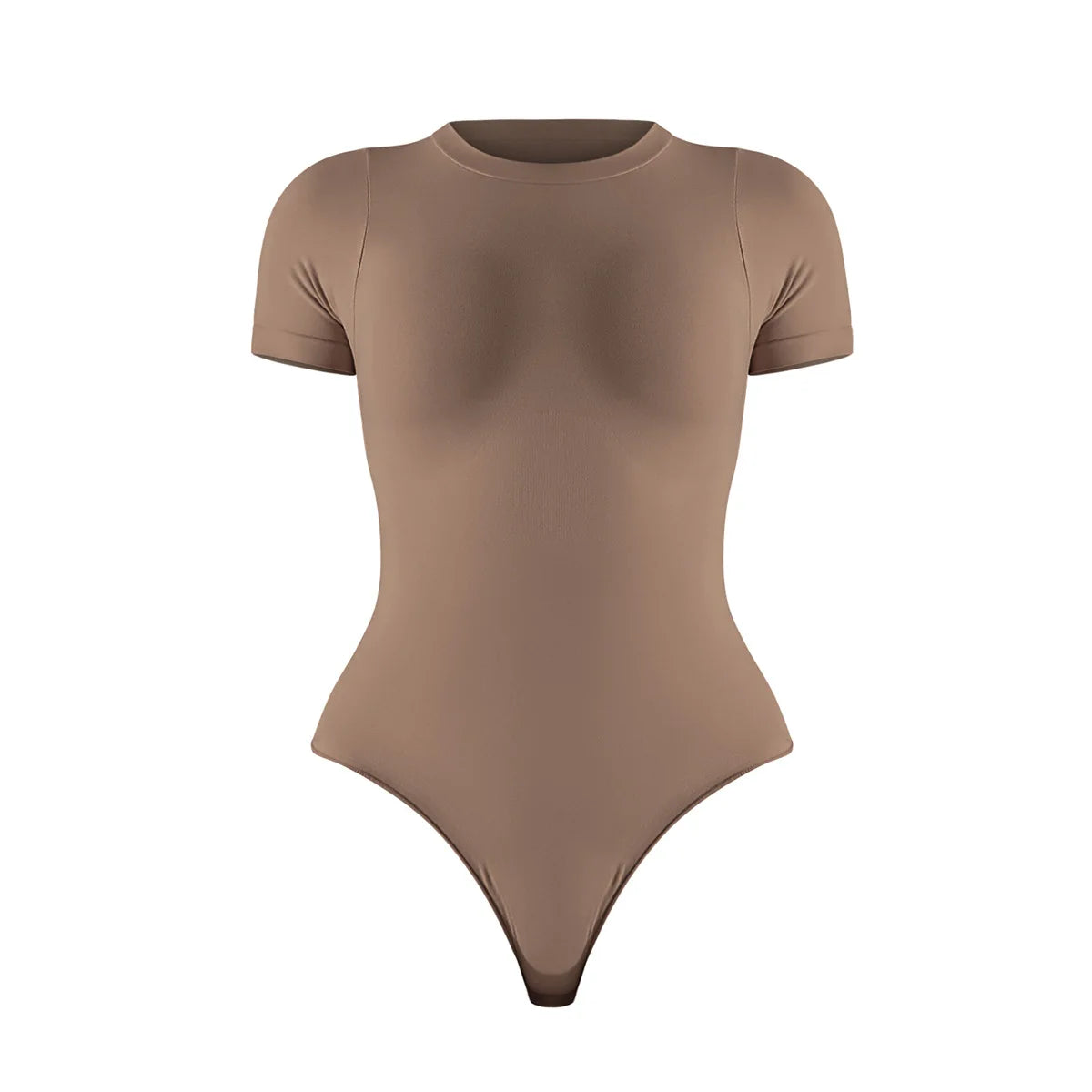 Pmwrun Women's Active Wear Seamless Shapewear Short Sleeve Bodysuit Shaping Sports Beauty Yoga Dress