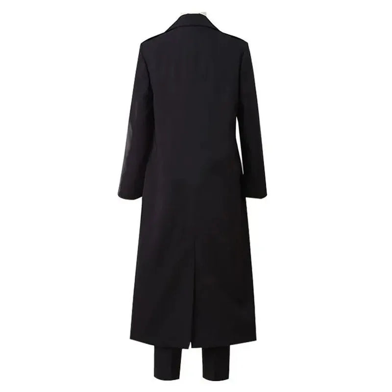 Makima Cosplay Costume Set – Chainsaw Man Anime Outfit for Men & Women (Shirt, Tie, Pants, Trench Coat)
