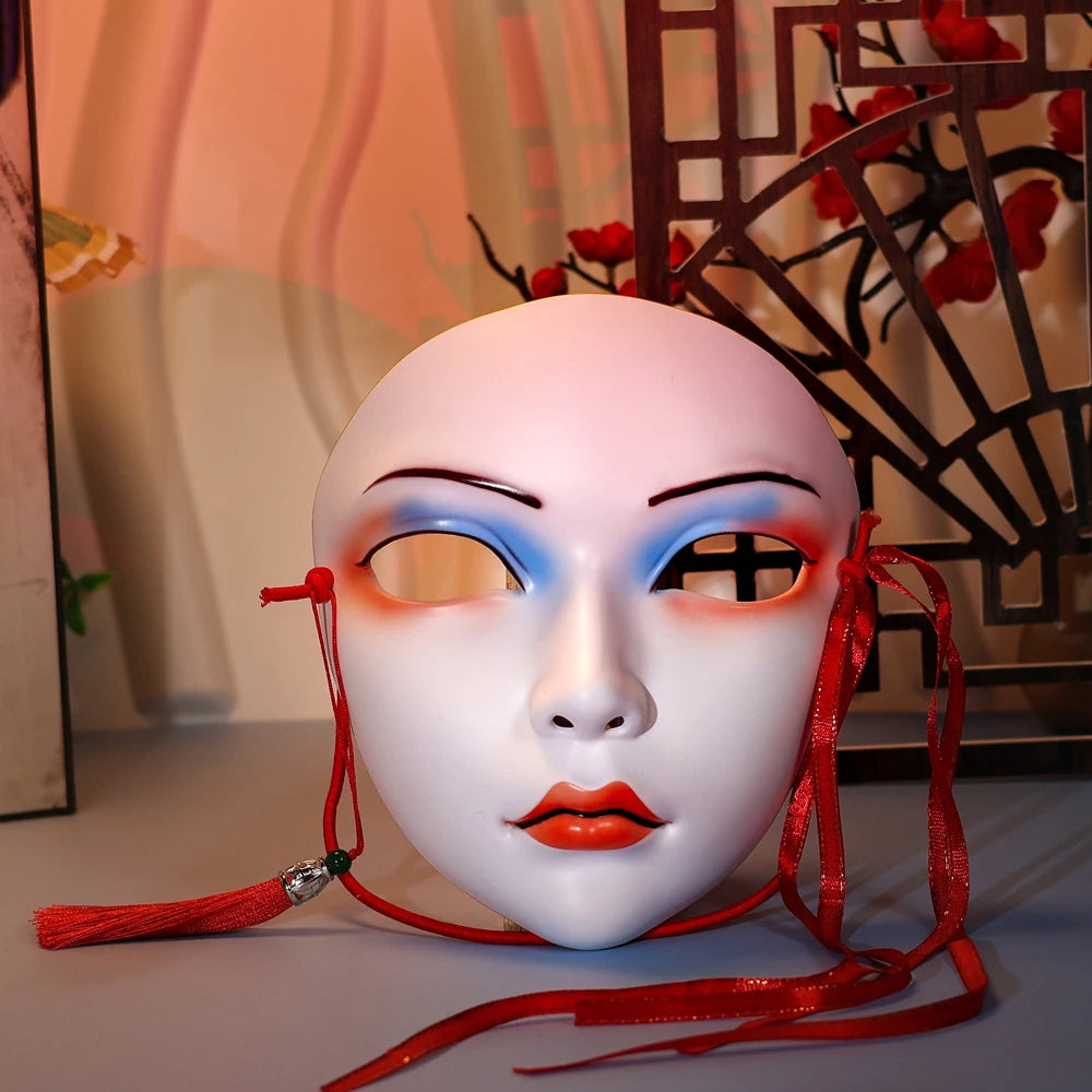 Cosplay Party Chinese Style Masks Anime Mask Hanfu Costume Accessories Carnival Masquerade Mask Halloween Role Play Party Decor