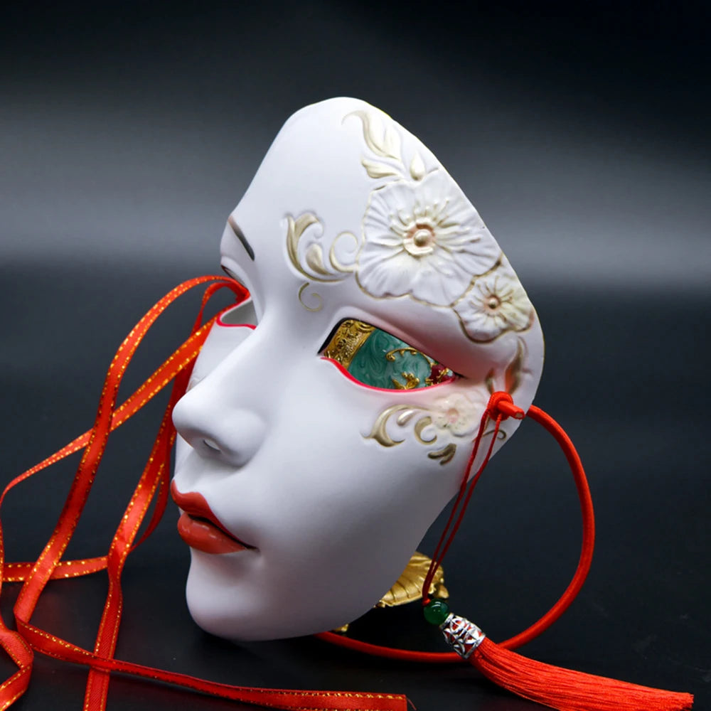 Cosplay Party Chinese Style Masks Anime Mask Hanfu Costume Accessories Carnival Masquerade Mask Halloween Role Play Party Decor