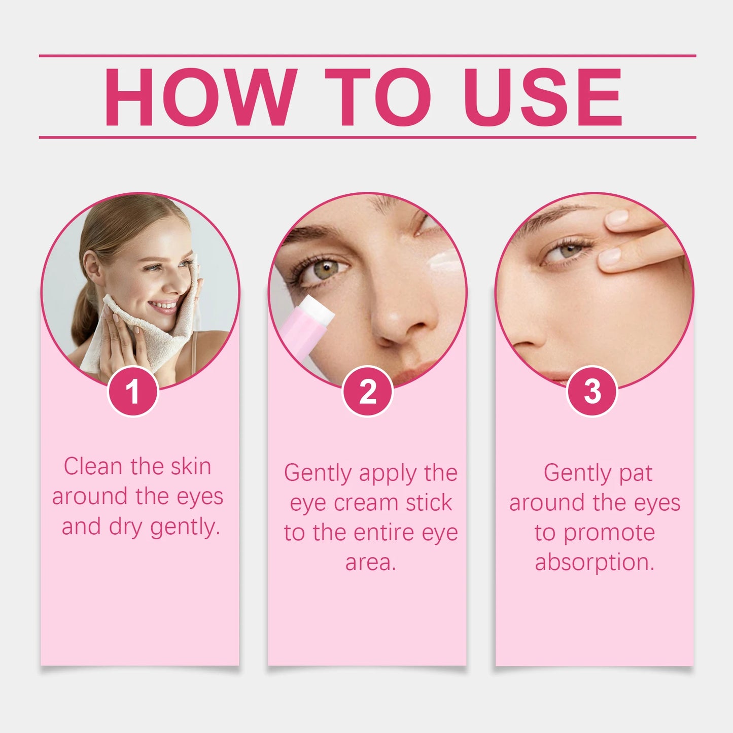 Brightening Eye Cream Stick Lightening Fine Lines Fade Dark Circles Bags Firming Moisturizing Hydrating Moisturizing Eye Cream