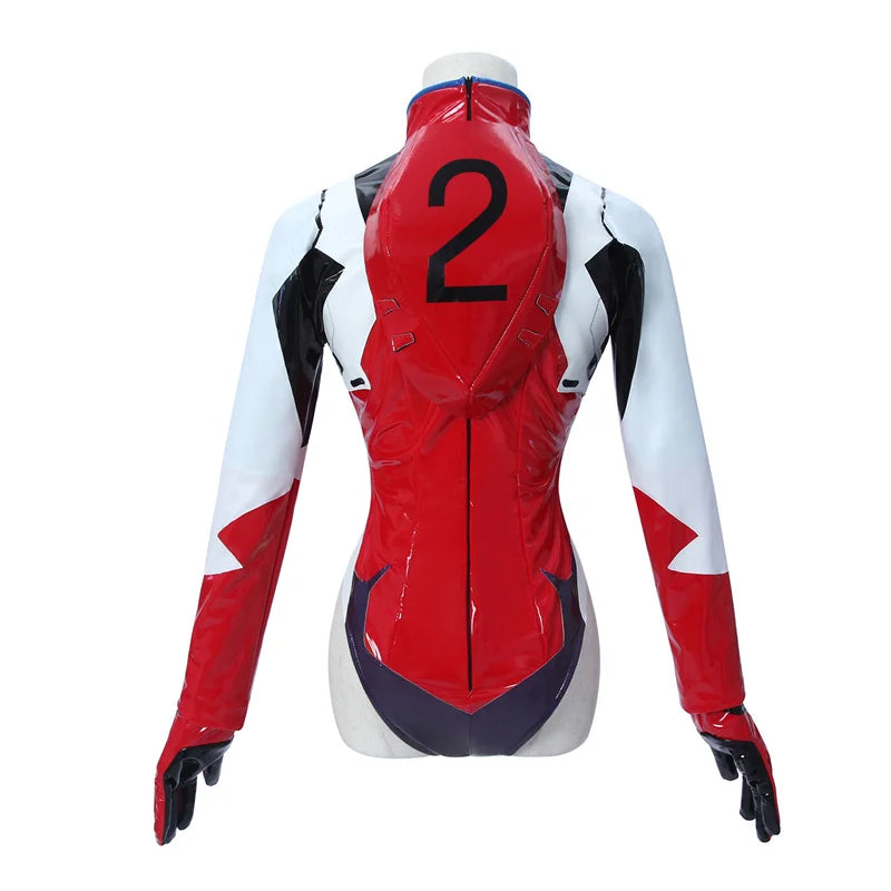 ROLECOS EVA Asuka Langley Soryu Cosplay Costume Asuka Langley Soryu Sexy Combat Jumpsuit Halloween Outfits Women Party Suit