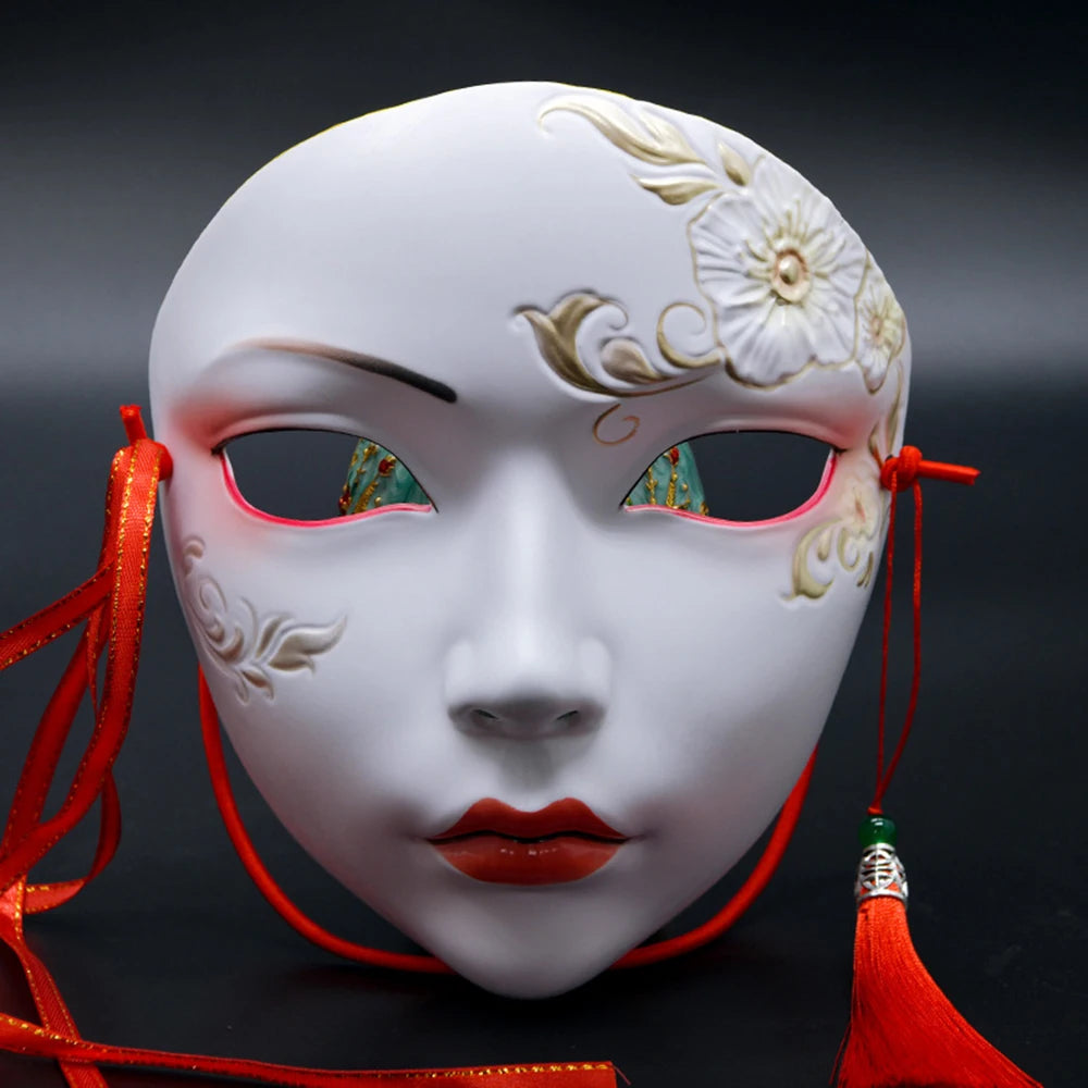 Cosplay Party Chinese Style Masks Anime Mask Hanfu Costume Accessories Carnival Masquerade Mask Halloween Role Play Party Decor