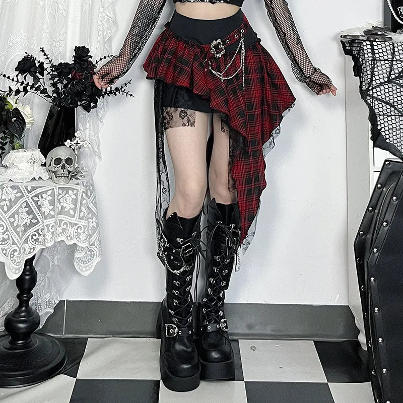 Edgy Y2K Punk High Waist Mini Skirt – Streetwear Summer Fashion 2025