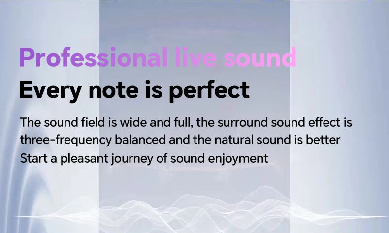 Translation Headphones with Touch Screen Wireless Bluetooth 5.4 Smart Earphone HiFi Audio High Quality Transparent Case Headset