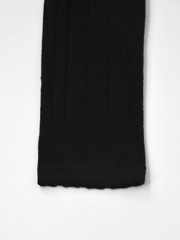 Black Mini Bodycon Dress – Turtleneck Long Sleeve Sheath Dress for Women, Party, Club & Elegant Daily Wear