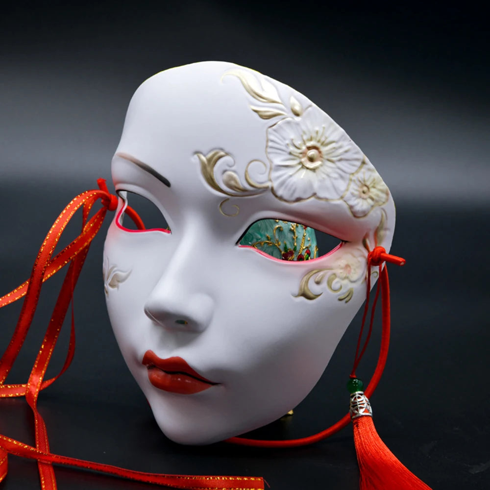 Cosplay Party Chinese Style Masks Anime Mask Hanfu Costume Accessories Carnival Masquerade Mask Halloween Role Play Party Decor